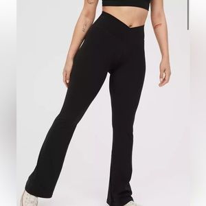 Aerie crossover flare leggings